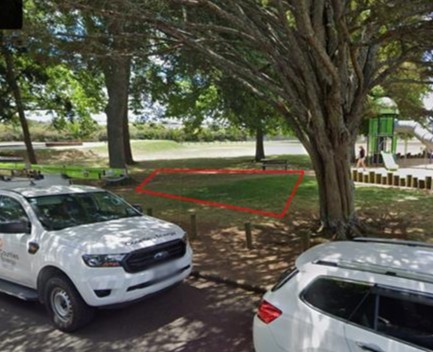 Dr John Lightbody Reserve new BBQ location under trees and near playground
