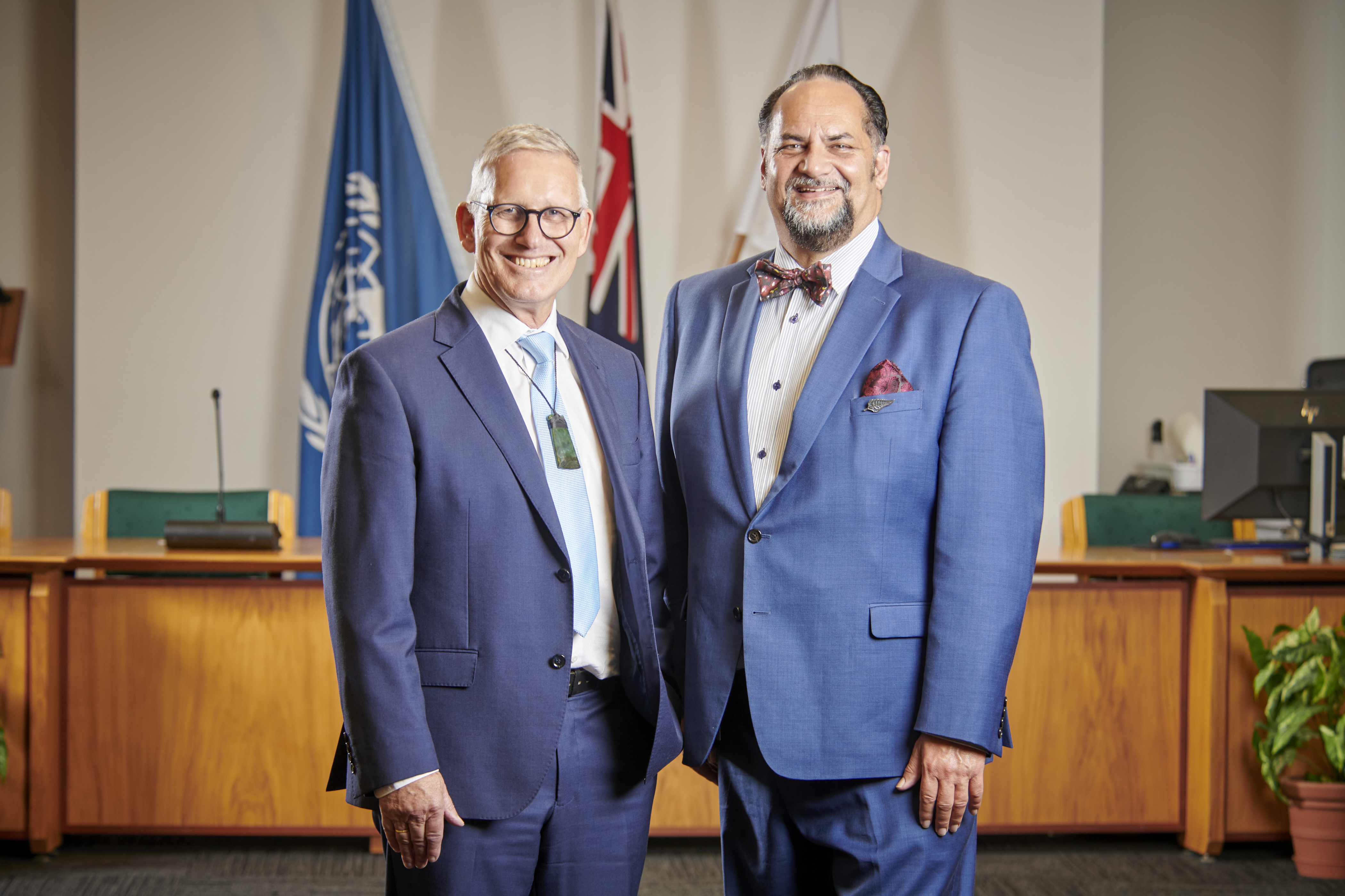 Craig Hobbs, CE and Mayor Aksel Bech