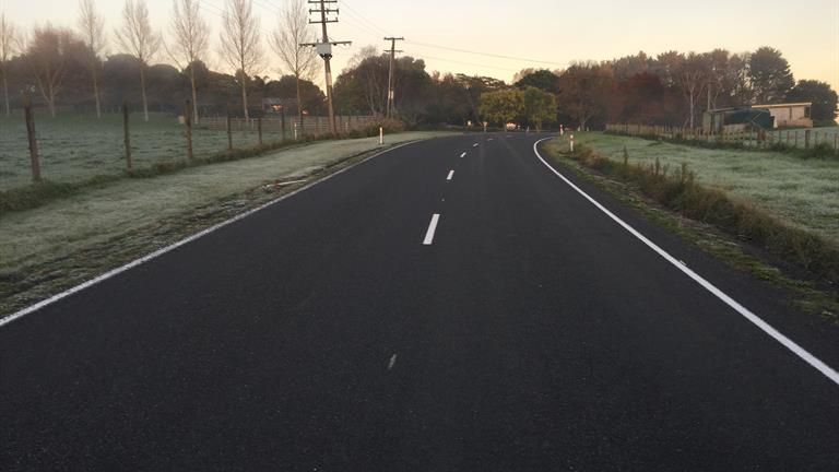 Hall Road in Te Kauwhata is one of the roads in the Waikato District with its speed limit changing from 100kmh to 80kmh next month. Hall Road in Te Kauwhata is one of the roads in the Waikato District with its speed limit changing from 100kmh to 80kmh next month.