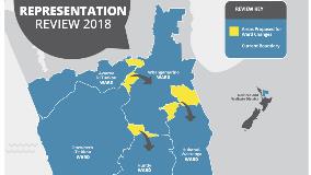 Waikato District Council Representation Review Ward map