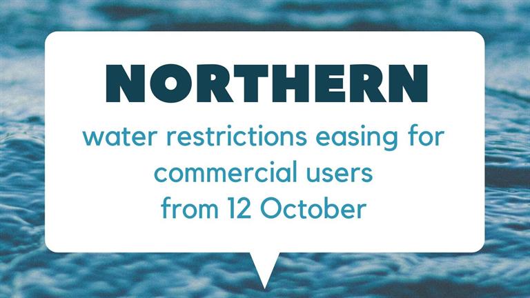 Water restrictions eased