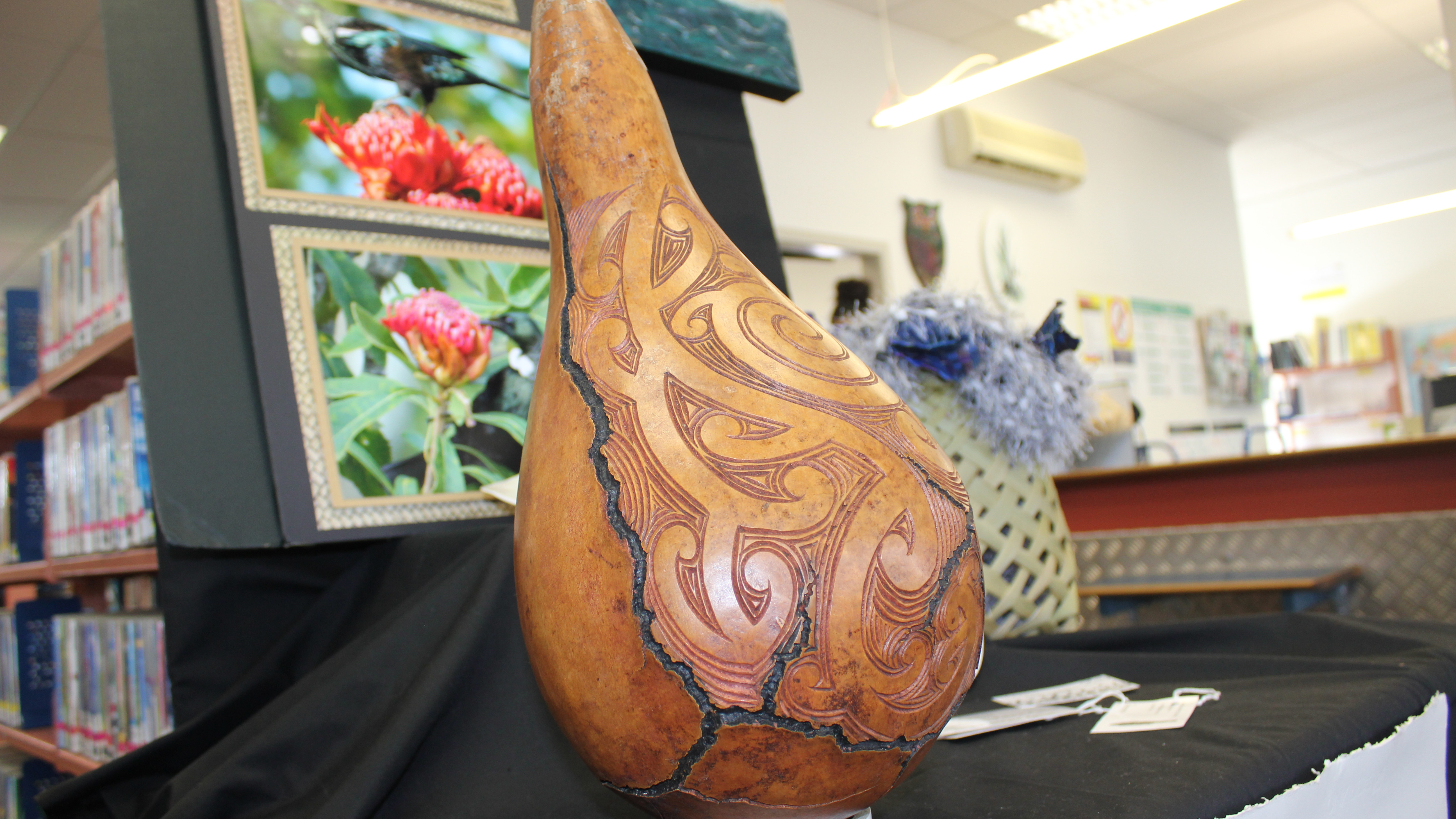 Selected works from a travelling suitcase art exhibition 