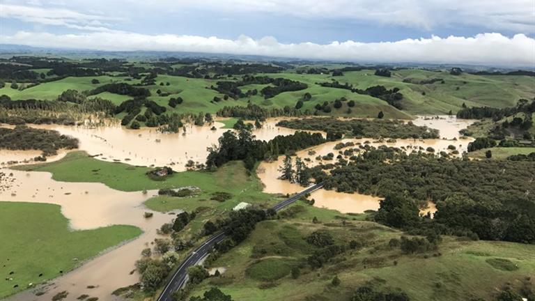 Flooding and slips in the Waikato