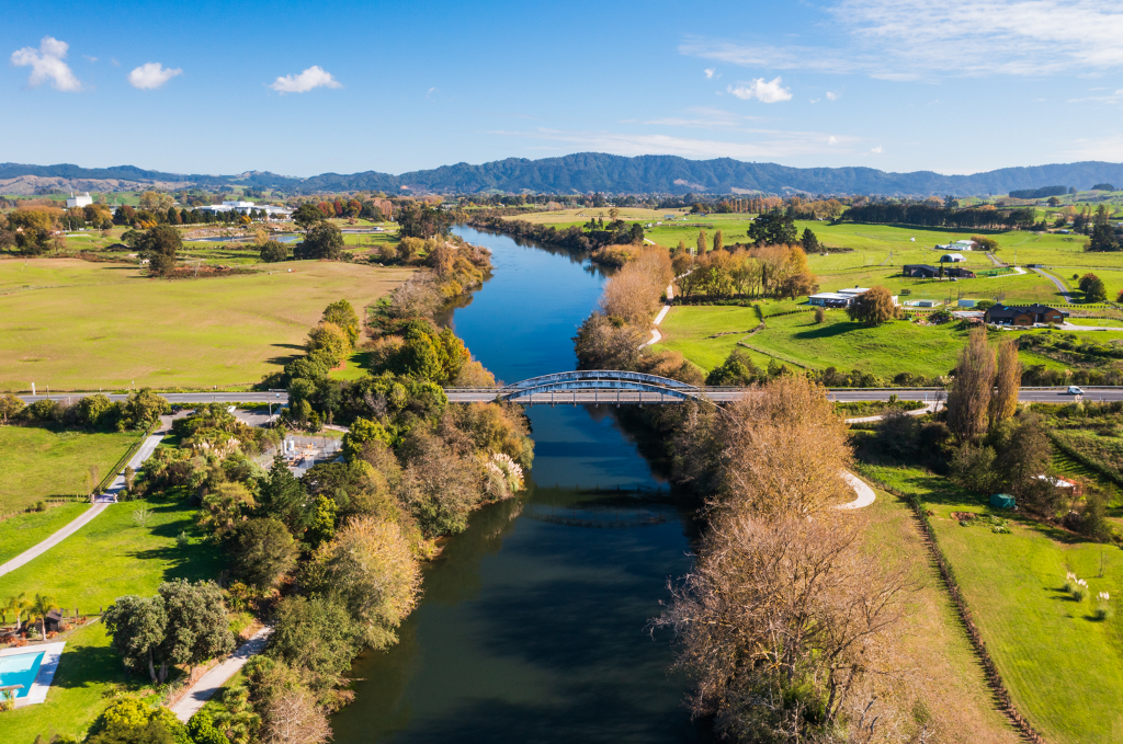 Horotiu Bridge over Waikato River