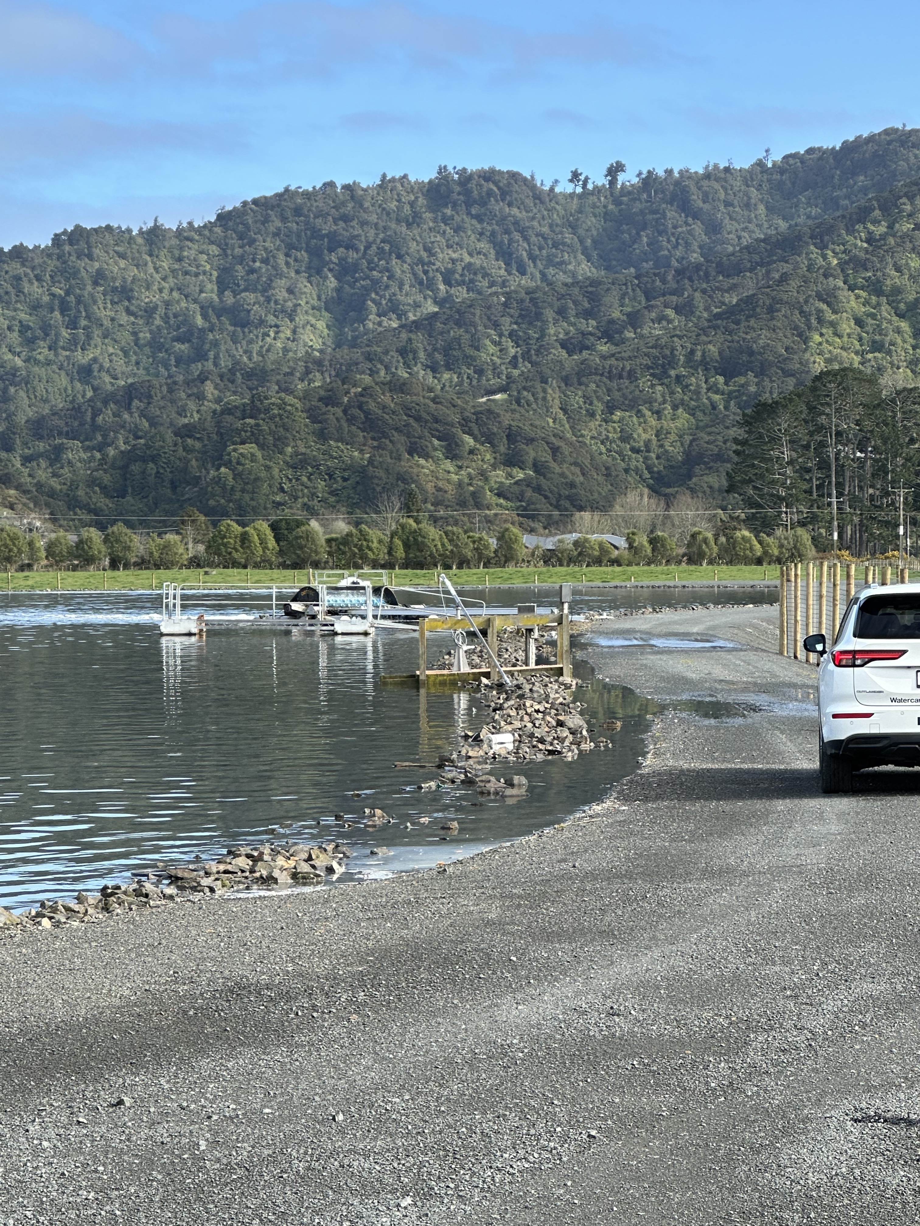 Some water topping the pond.