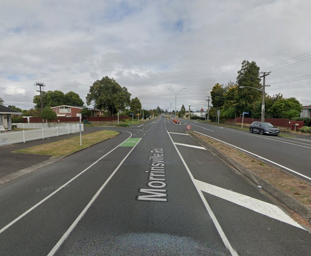 Morrinsville Road A driver's perspective photo of Morrinsville Road