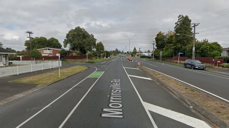 Morrinsville Road A driver's perspective photo of Morrinsville Road