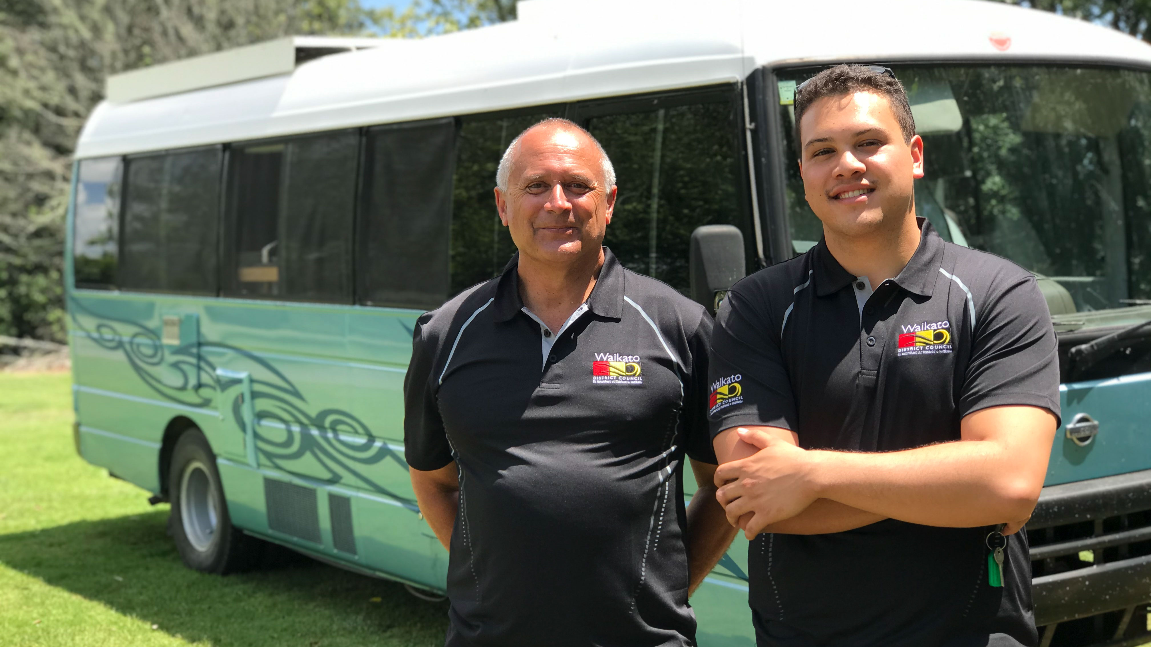 Camping ambassadors Peter and Brandon