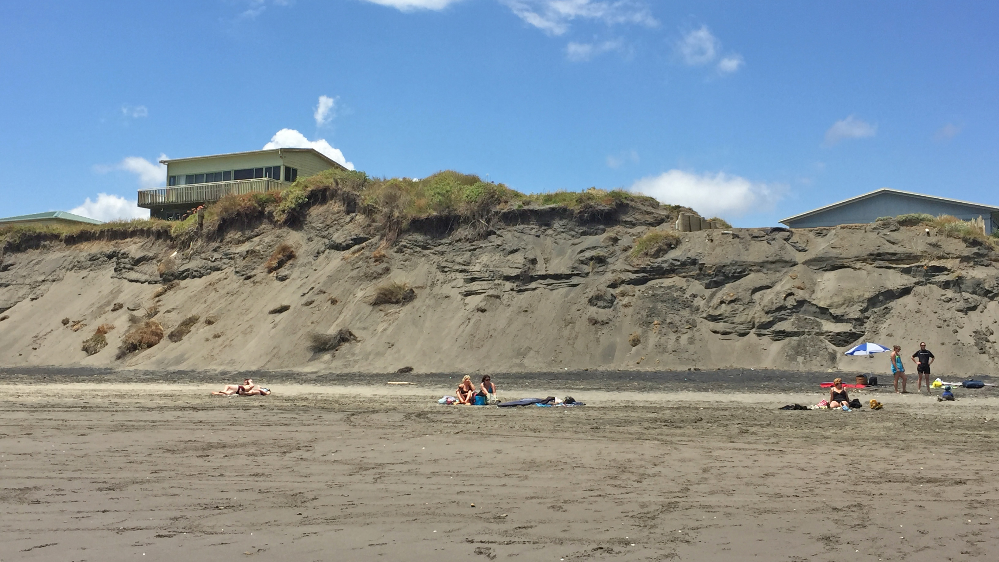 Port Waikato beach erosion