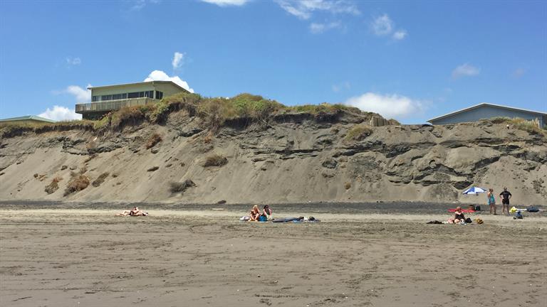 Port Waikato beach erosion