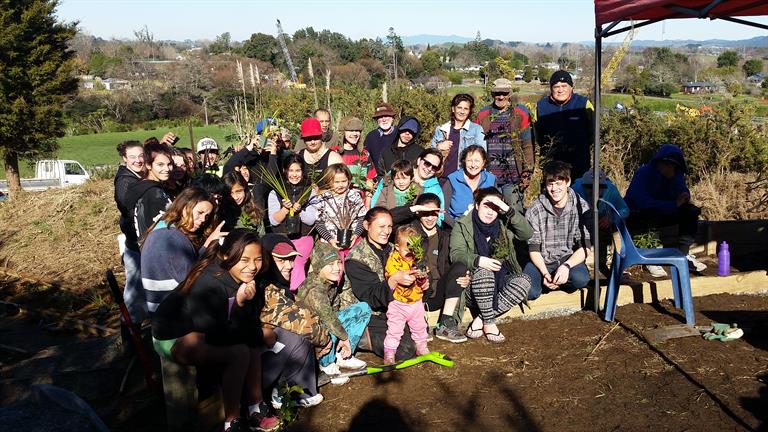 Taupiri Youth community planting day - 16x9 crop