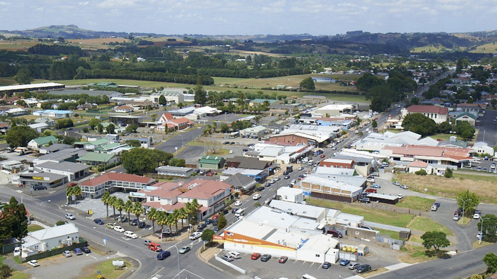 Tuakau 0004 16x9 crop Aerial view of Tuakau