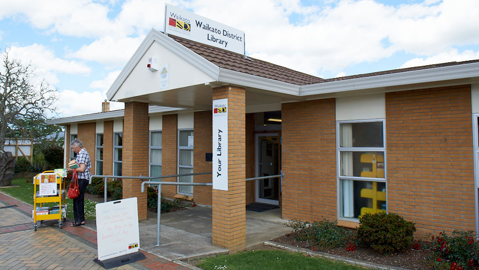 Outside the Tuakau Library