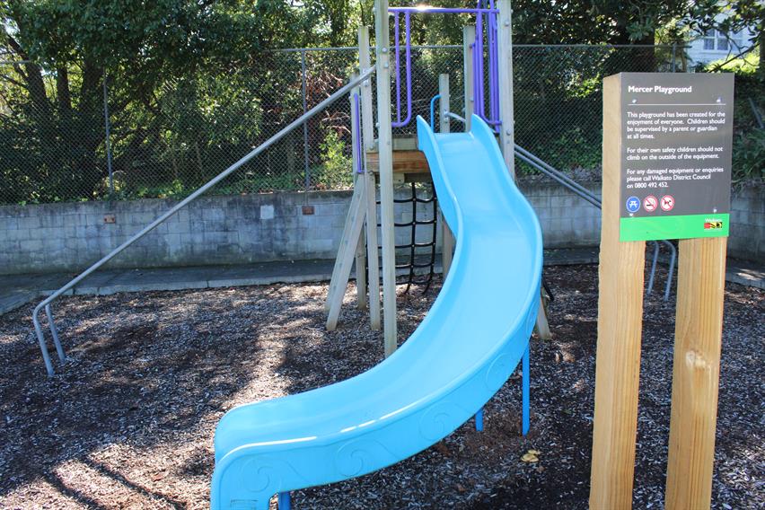 Mercer Tennis Court playground