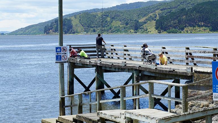 Port Waikato council maintained boat ramp
