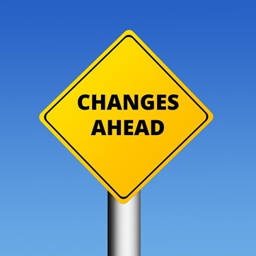 Changes ahead sign post