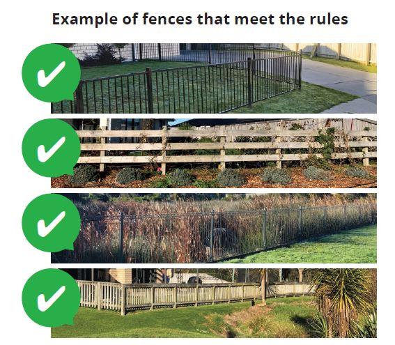 Fences on Reserves - approved fences