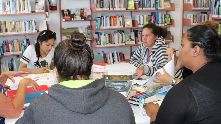 Adult study group at Ngaruawahia Library