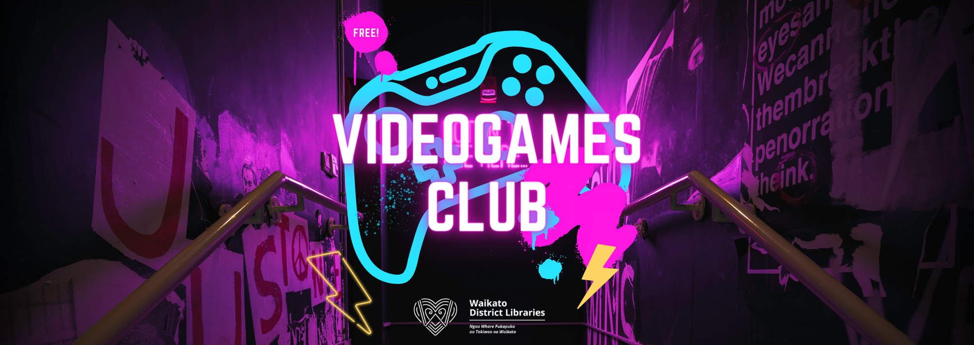 Videogames club banner
