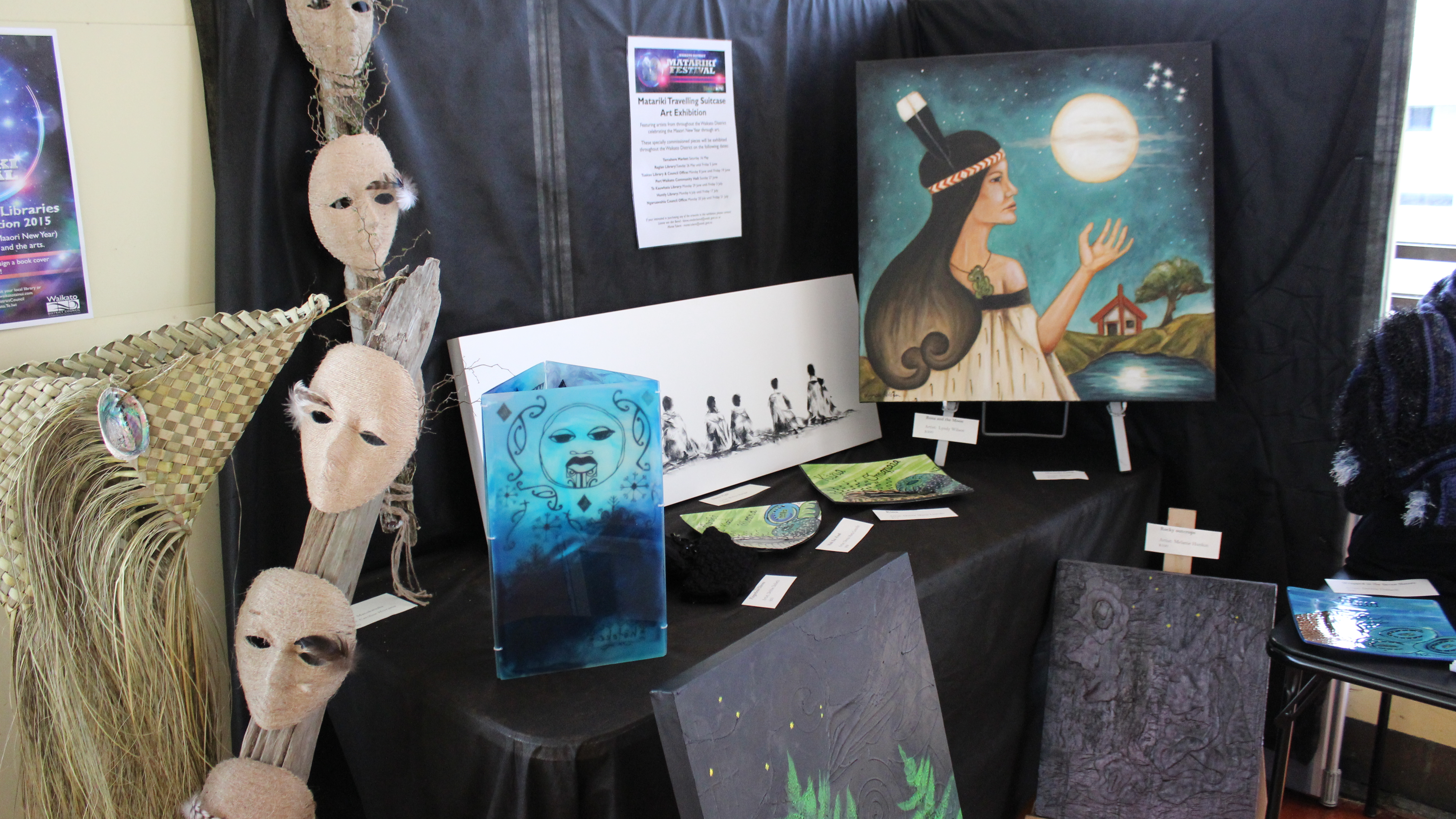 Matariki Travelling Suitcase Art Exhibition