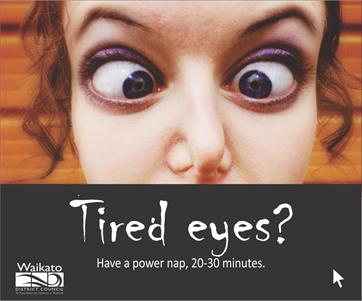 Road safety campaign - Tired eyes