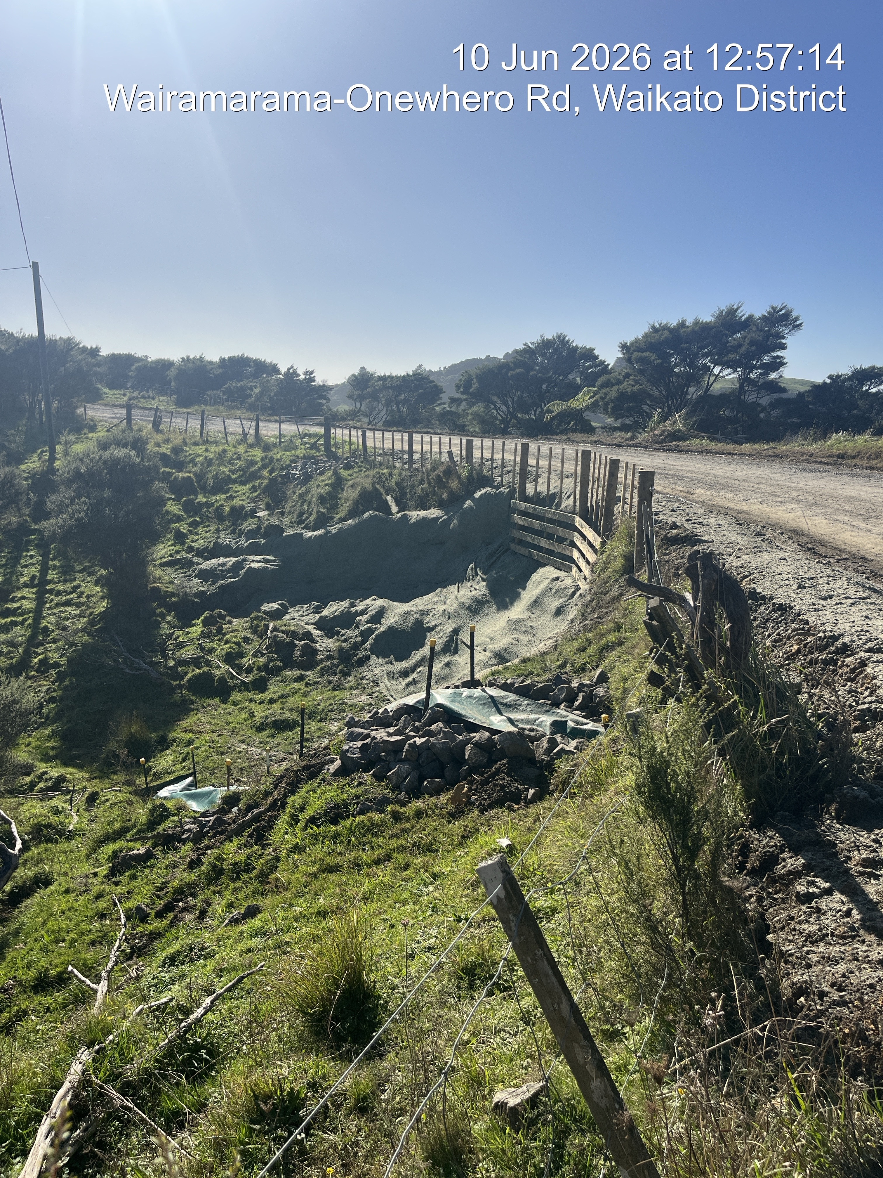 After repair image of Wairamarama-Onewhero Road