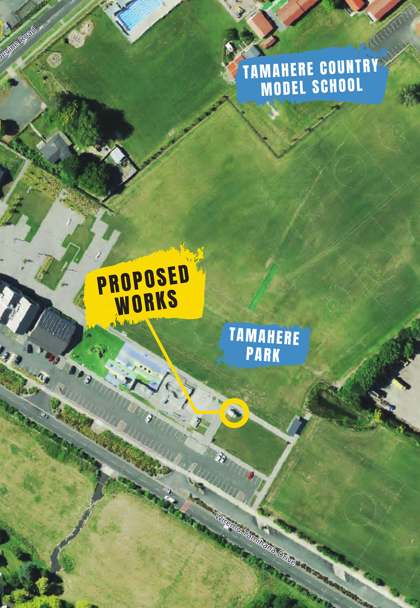 The new loos will be installed in the same location as the existing portable toilets, next to Tamahere Park.