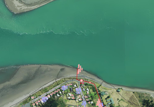 location of discharge