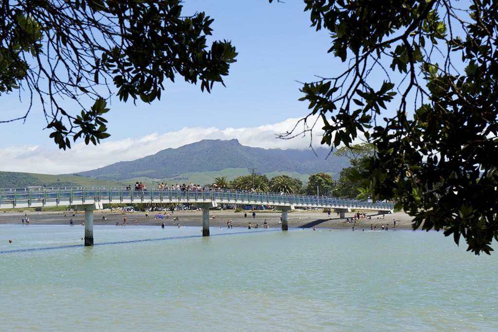 View of the walk bridge in Raglan View of the walk bridge in Raglan