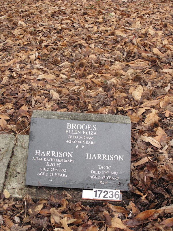 HARRISON Jack died 30 7 2003  aged 87 years RIP ? HARRISON Jack died 30 7 2003  aged 87 years RIP : Harrison, Jack